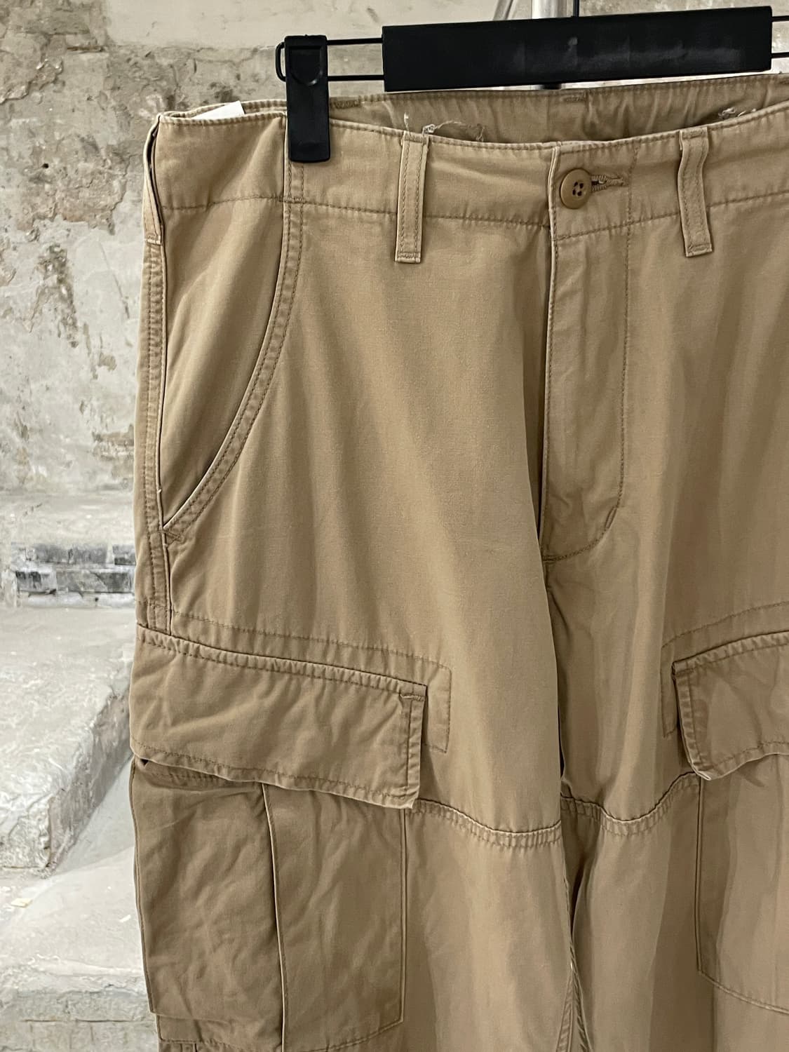 알파 인더스트리 베이지 코튼 카고팬츠 상품이미지2