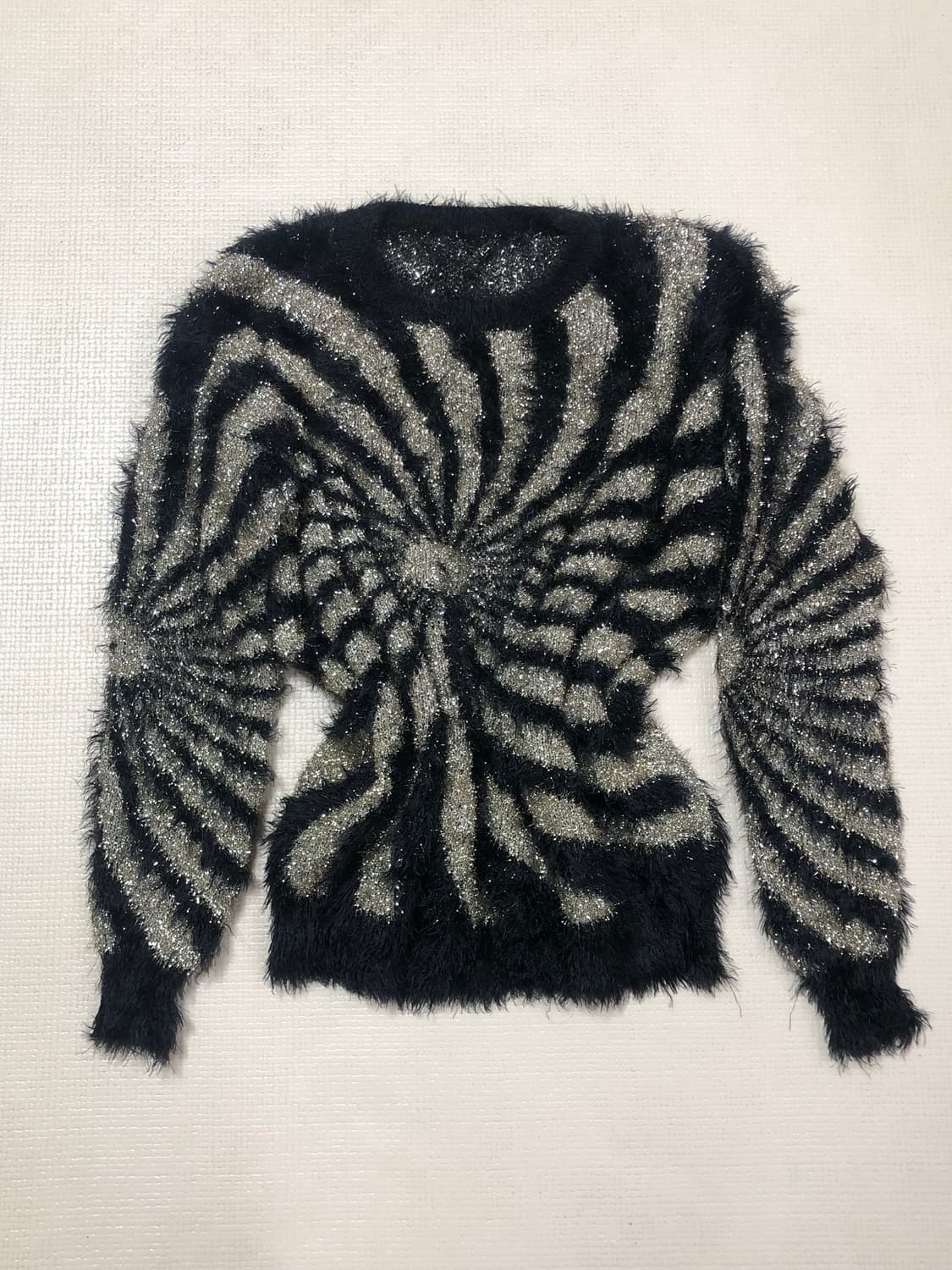 빈티지 블랙 펑크 글리터 니트 상품이미지5