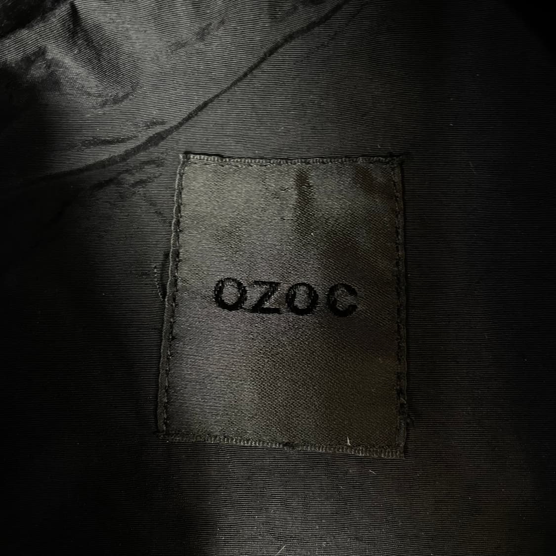 OZOC 블랙 나일론 후드 포켓 자켓 F 상품이미지4