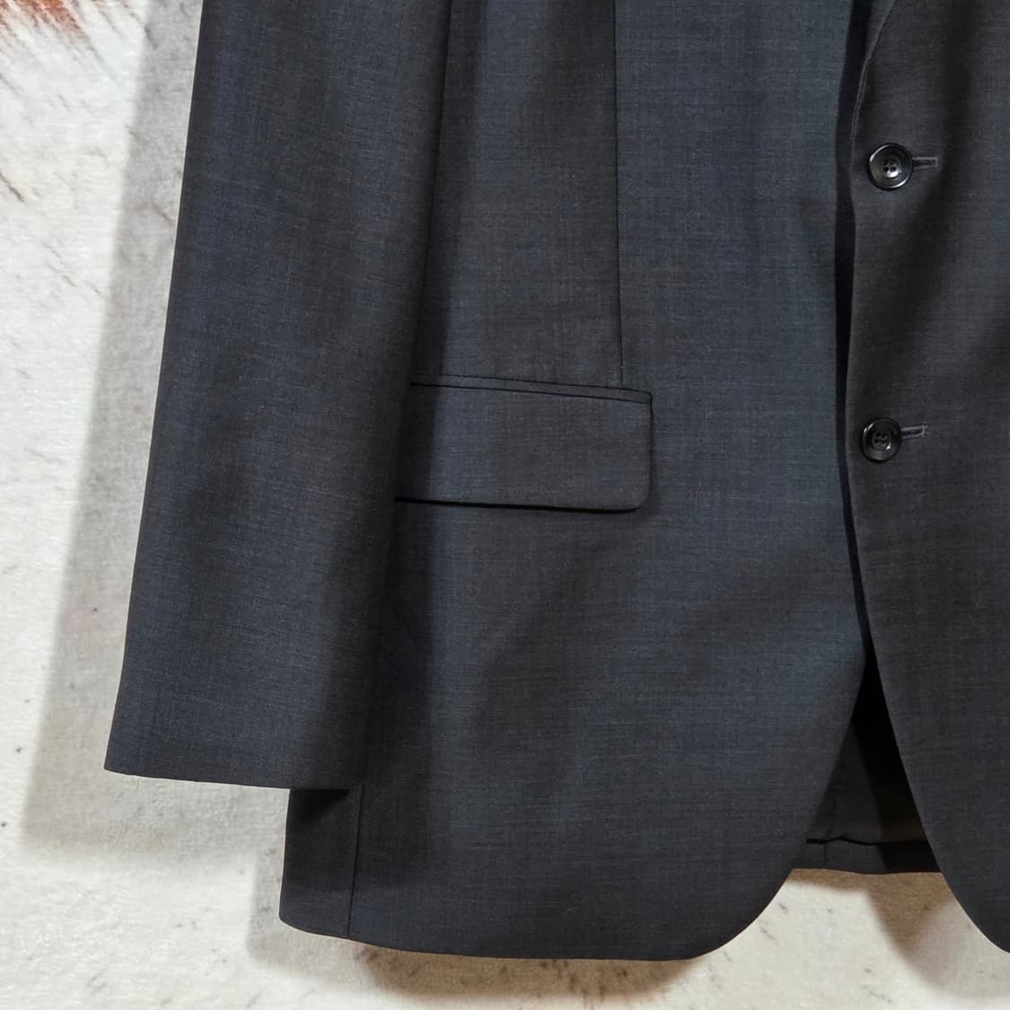 블랙 차콜 오버핏 블레이저 자켓 상품이미지3