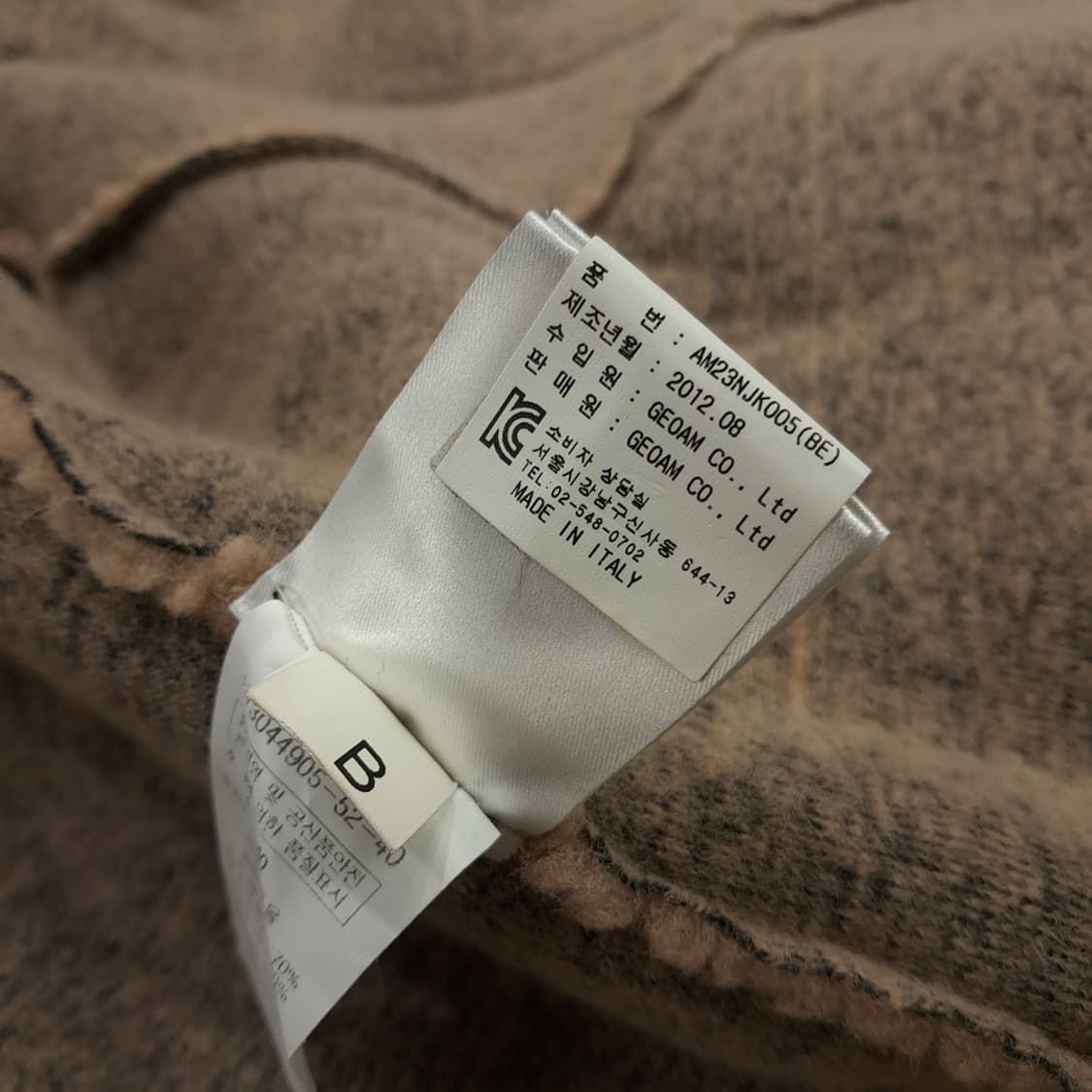 CN719W L HACHE 이탈리안 테디베어 시어링 울자켓 상품이미지8