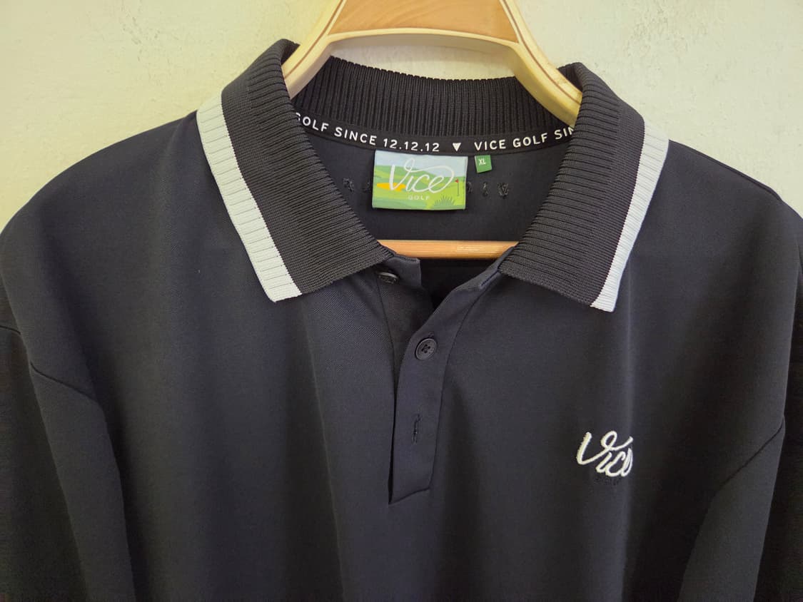 Vice Golf 남성 긴팔 카라티 블랙 XL 상품이미지2