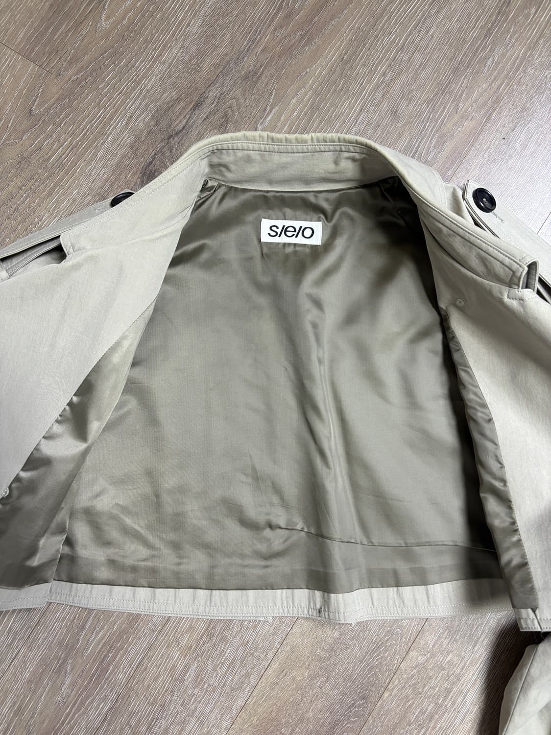 S/E/O 에스이오 크롭 트렌치 코트 상품이미지4