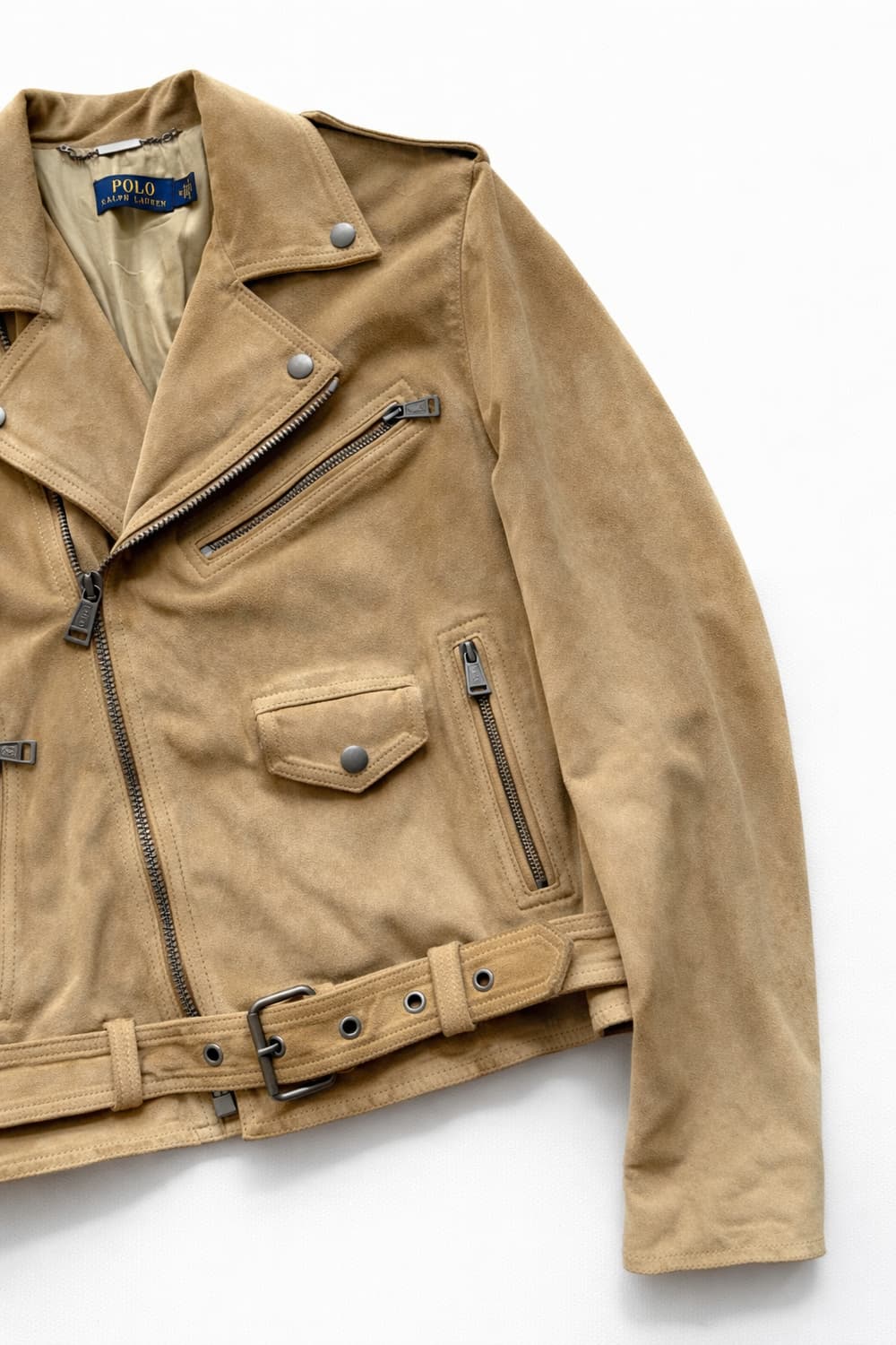 폴로 랄프로렌 우먼즈 스웨이드 라이더 자켓 8 상품이미지5