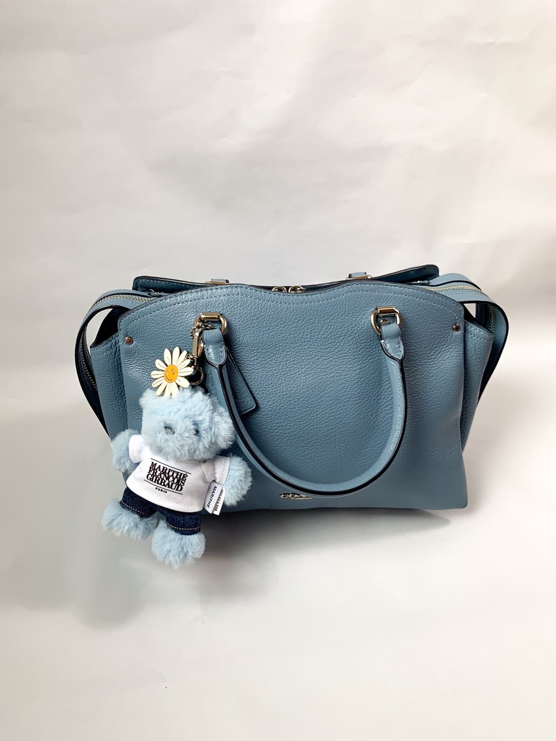 COACH 코치 가죽 토트백 & MARITHE 마리떼 한정판 곰돌이 키링 상품이미지2