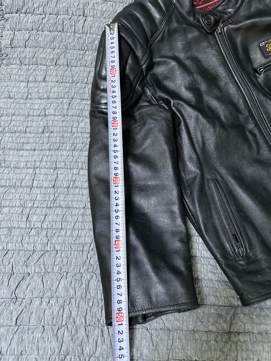 Von Dutch 가죽 라이더 자켓 블랙 100 상품이미지8