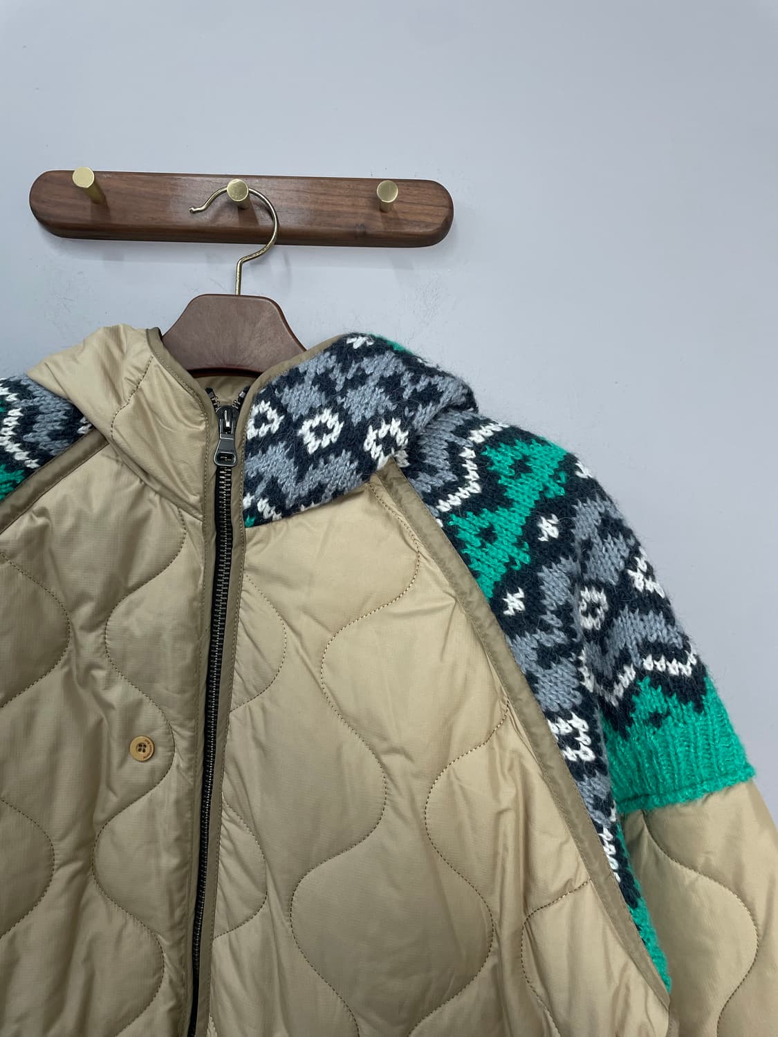 앤더슨벨 니트 패치드 퀄티드 파카 자켓 H2100 상품이미지3