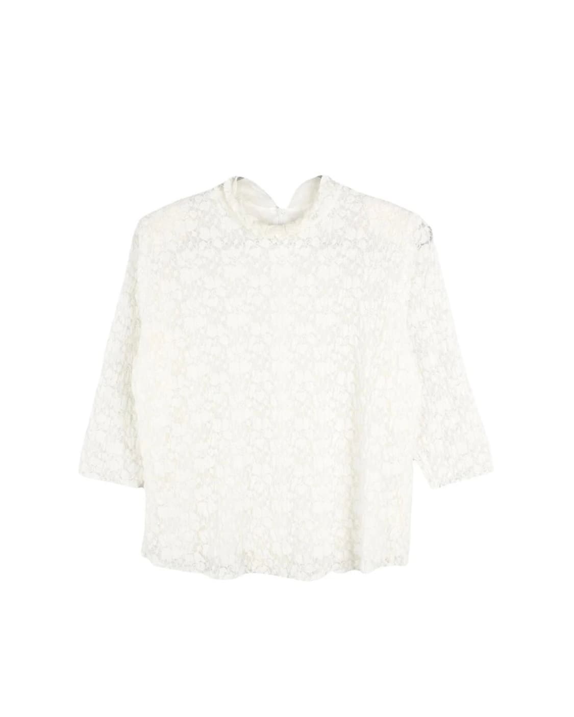 레이스 시스루 블라우스 상품이미지4