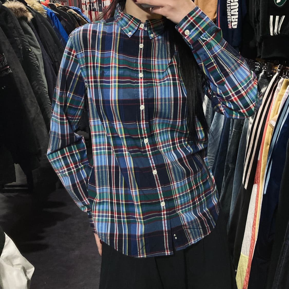 [IM] 폴로 랄프로렌 마드라스 체크 블루 셔츠 상품이미지4