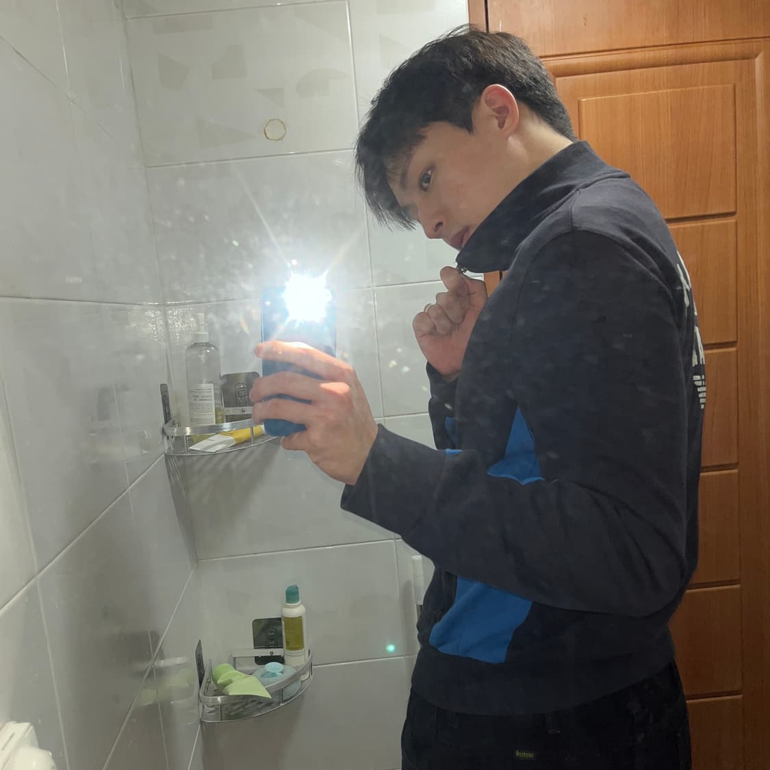 아르마니 진스 백로고 투웨이 집업 상품이미지4