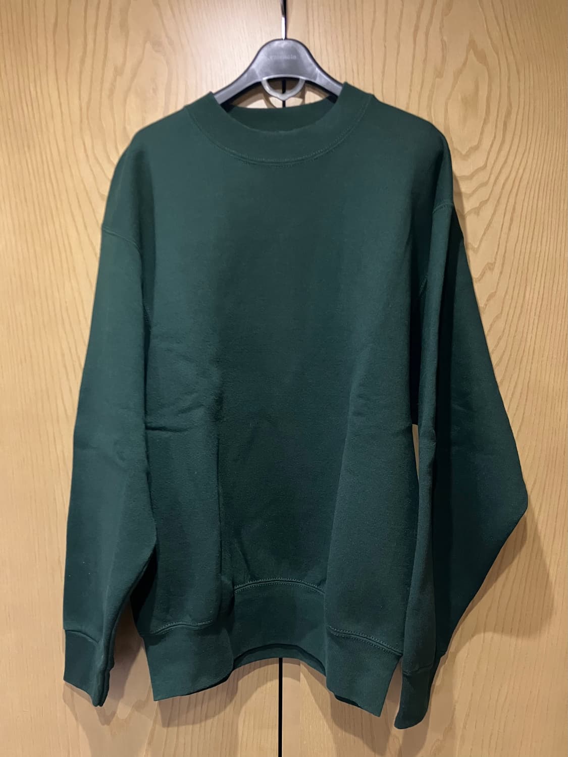 빈티지 USA 90s BVD 포레스트그린 무지 스웻셔츠 남녀공용 M 95 상품이미지1