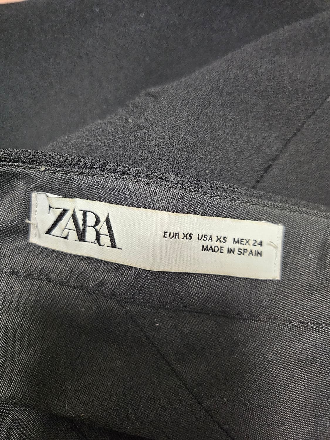 자라 ZARA 블랙 부츠컷 슬랙스 XS 상품이미지5