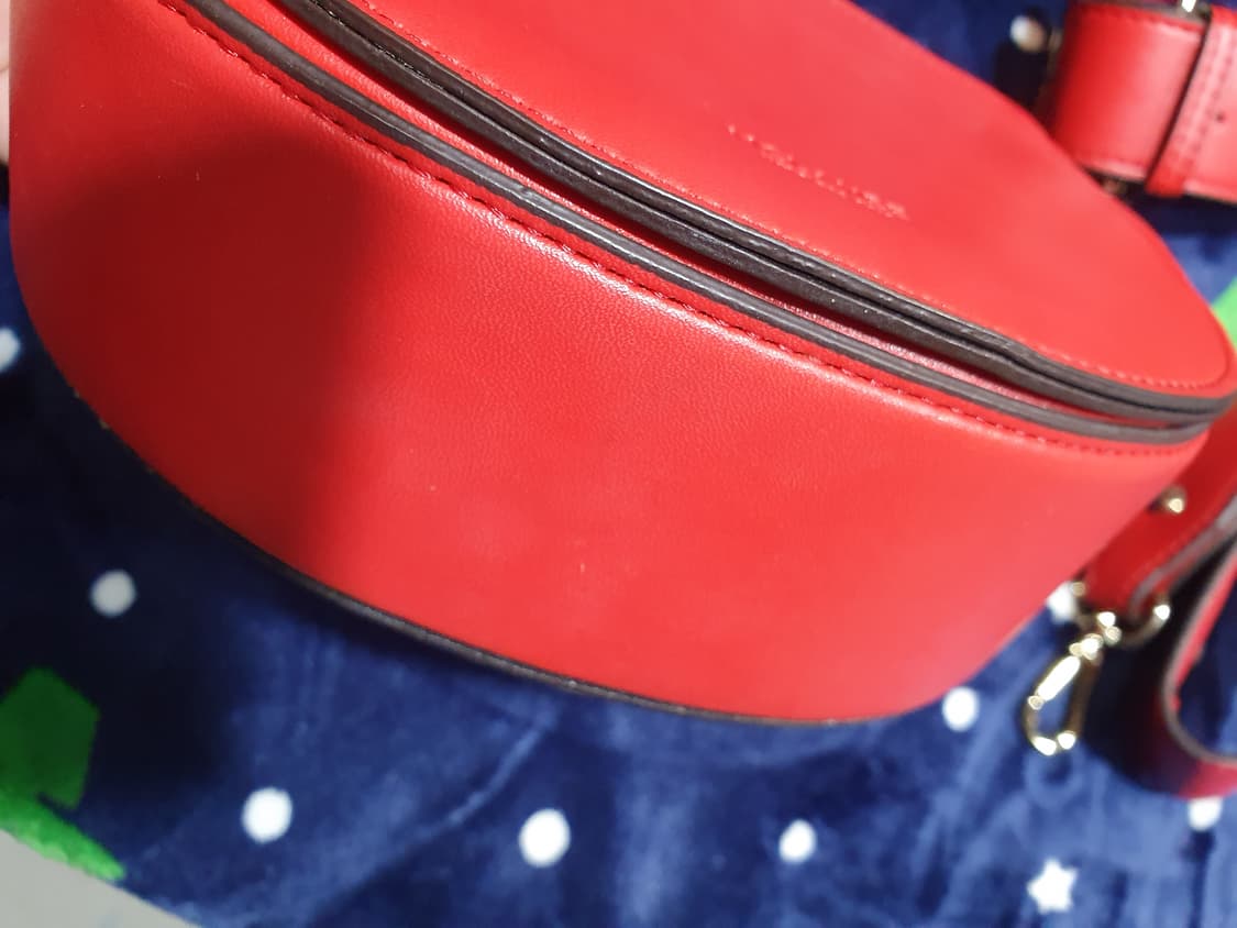 레드 반달 크로스백 가방 숄더 스트랩 포함 상품이미지5