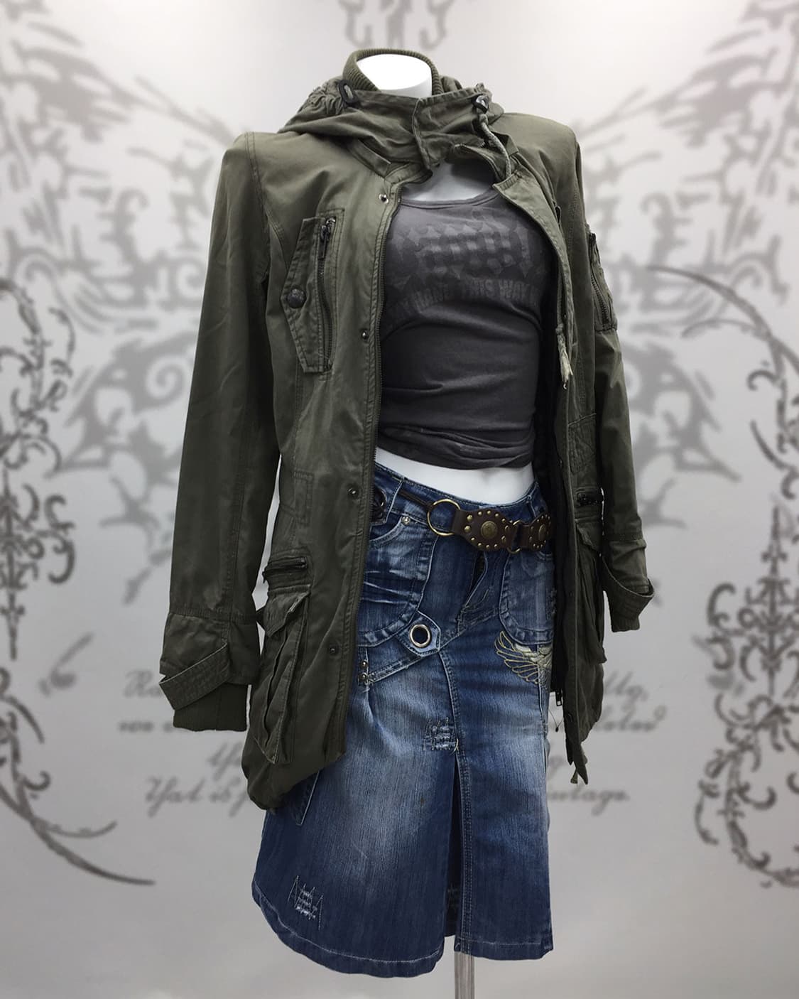 00‘s khaki utility field jacket 상품이미지1
