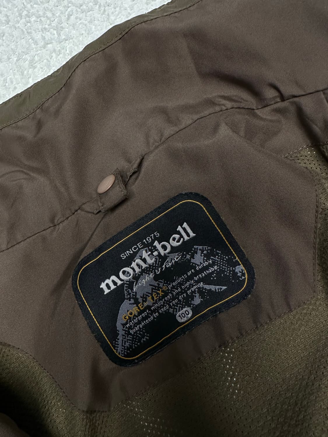 몽벨 고어텍스 바람막이 자켓 카키브라운 상품이미지7