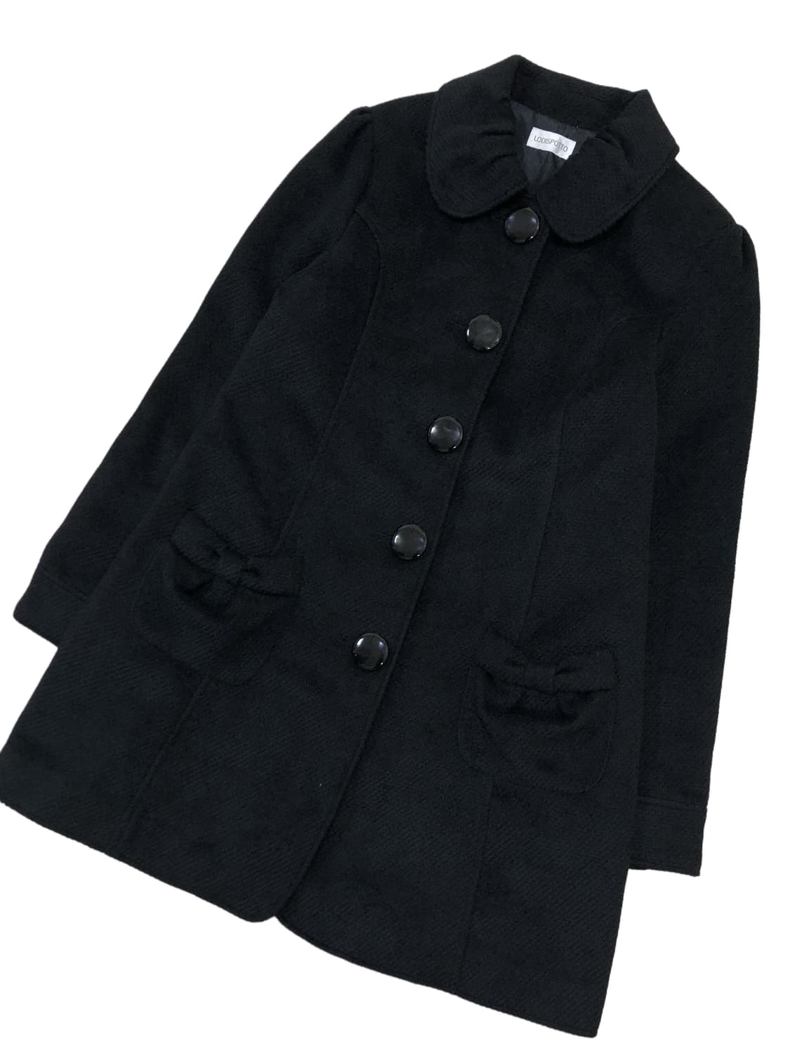 Lodispotto 블랙 미디 코트 상품이미지9