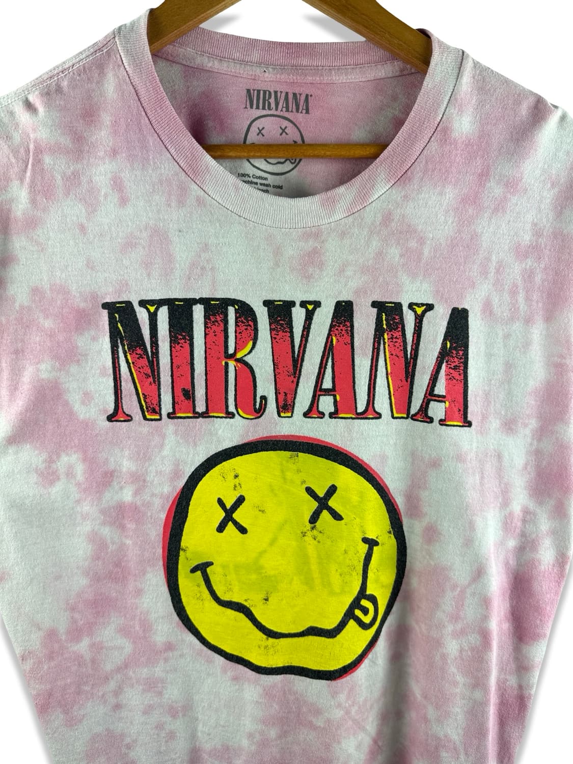 Nirvana 너바나 핑크 타이다이 티셔츠3586 상품이미지5