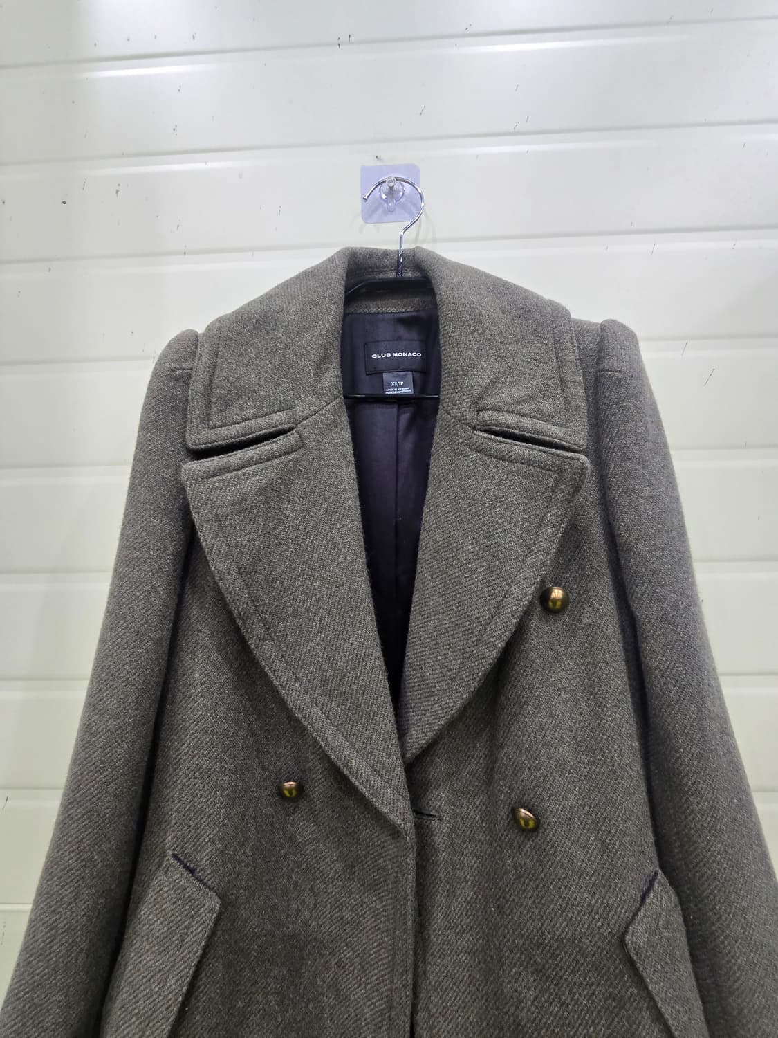 클럽모나코 헤링본 더블 롱코트 상품이미지10