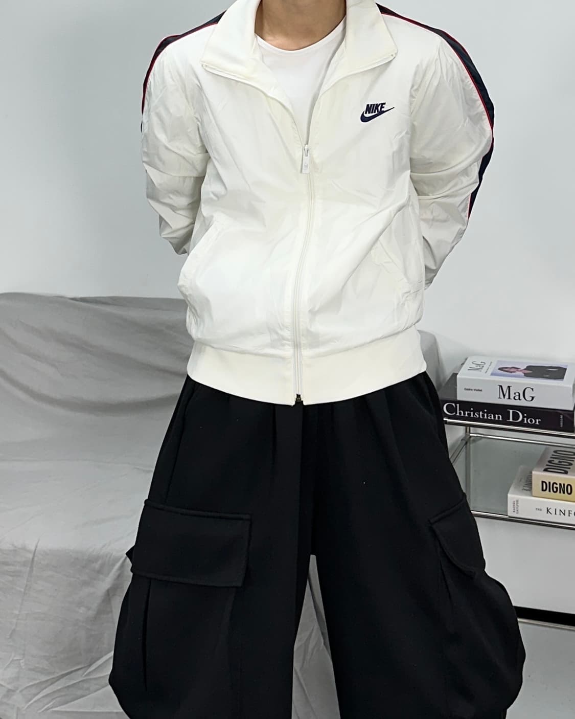 나이키 00s 화이트 바람막이 M 상품이미지2