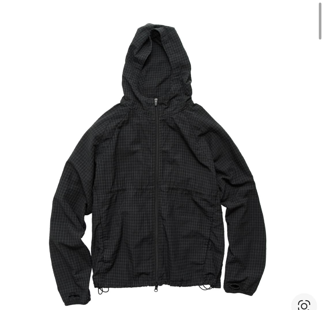 3))폴리테루 휴먼인덱스 체크후디파카 차콜 상품이미지1