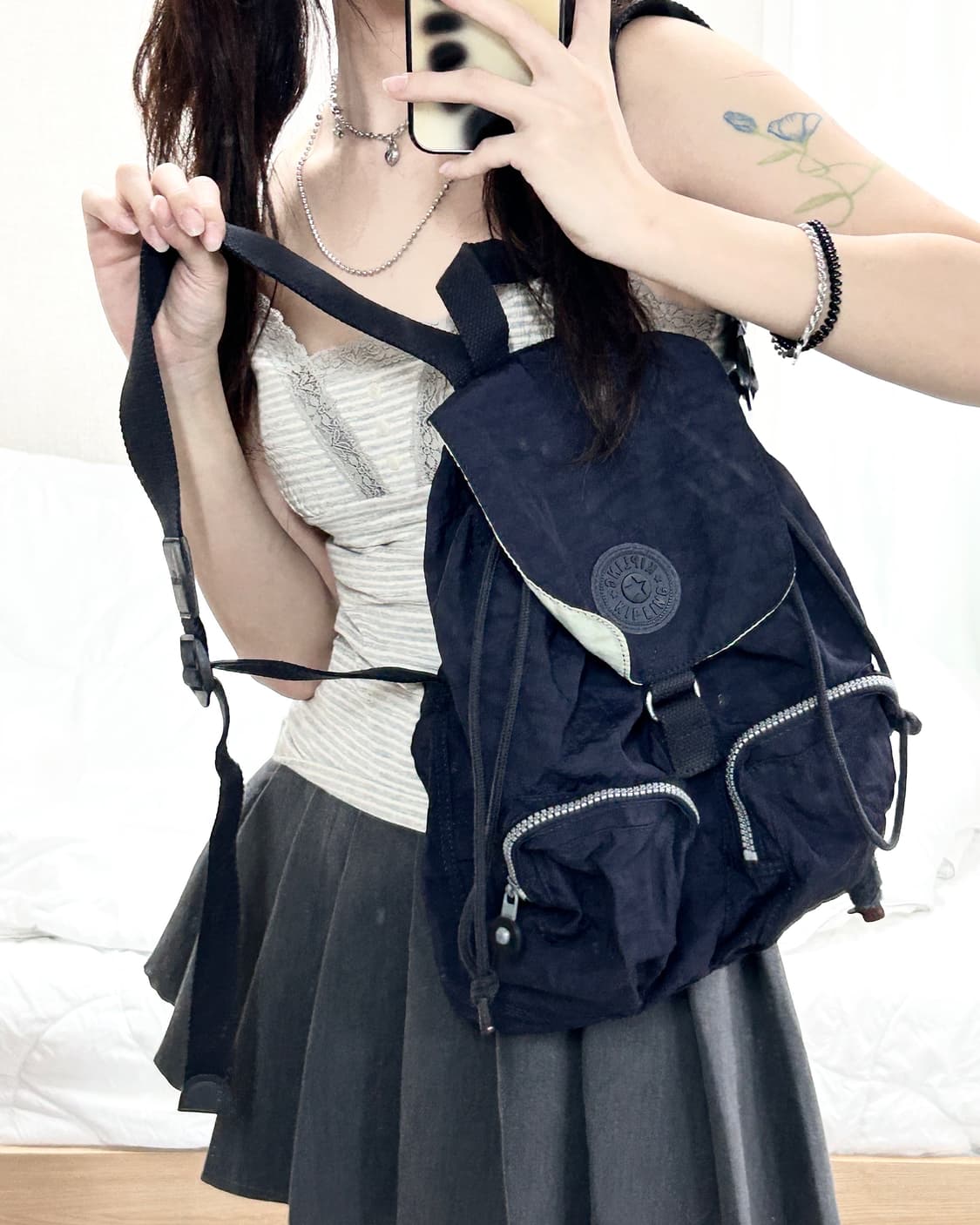 키플링 네이비 미니 백팩 상품이미지4