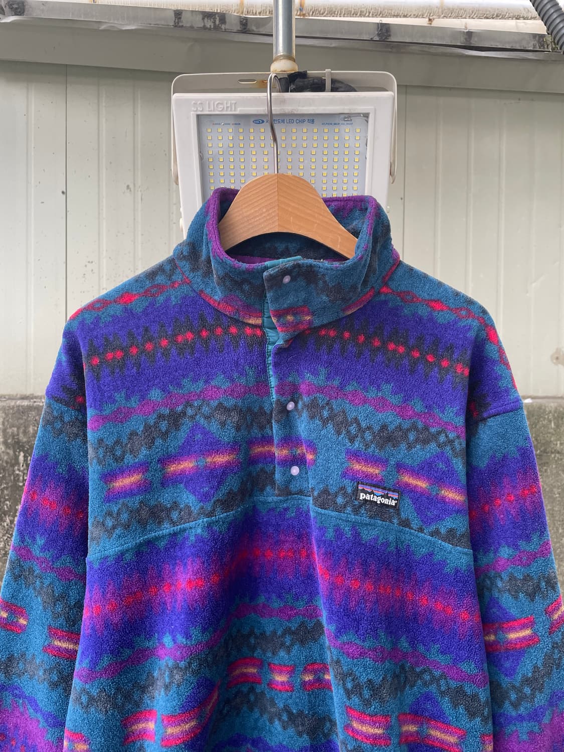 90‘s 파타고니아 신칠라 스냅티 아즈텍 플리스 자켓 스노우리스 노스노우 상품이미지4