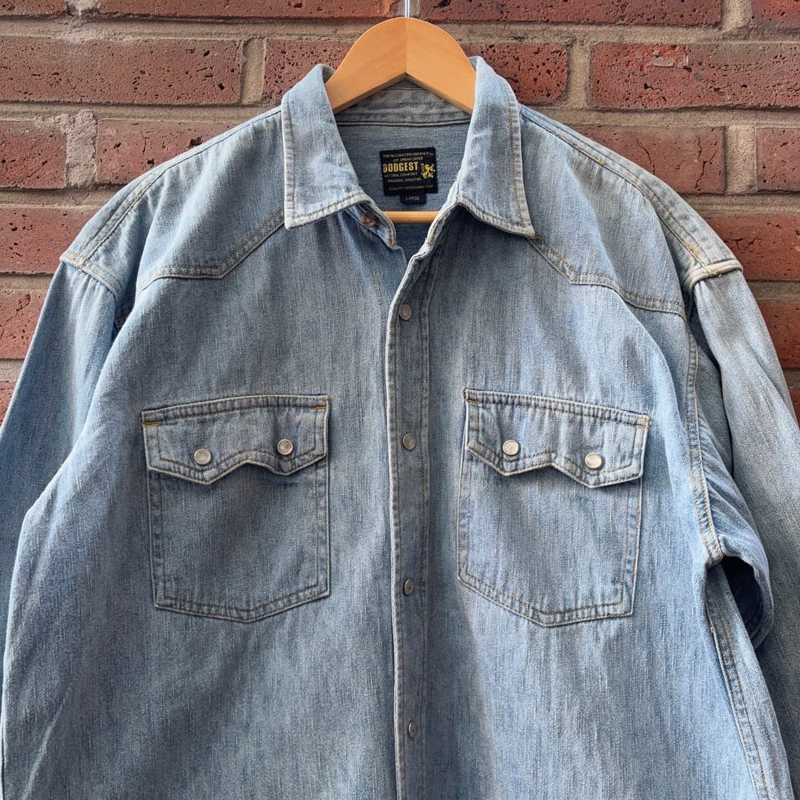 DODGEST 데님 웨스턴 셔츠 상품이미지2