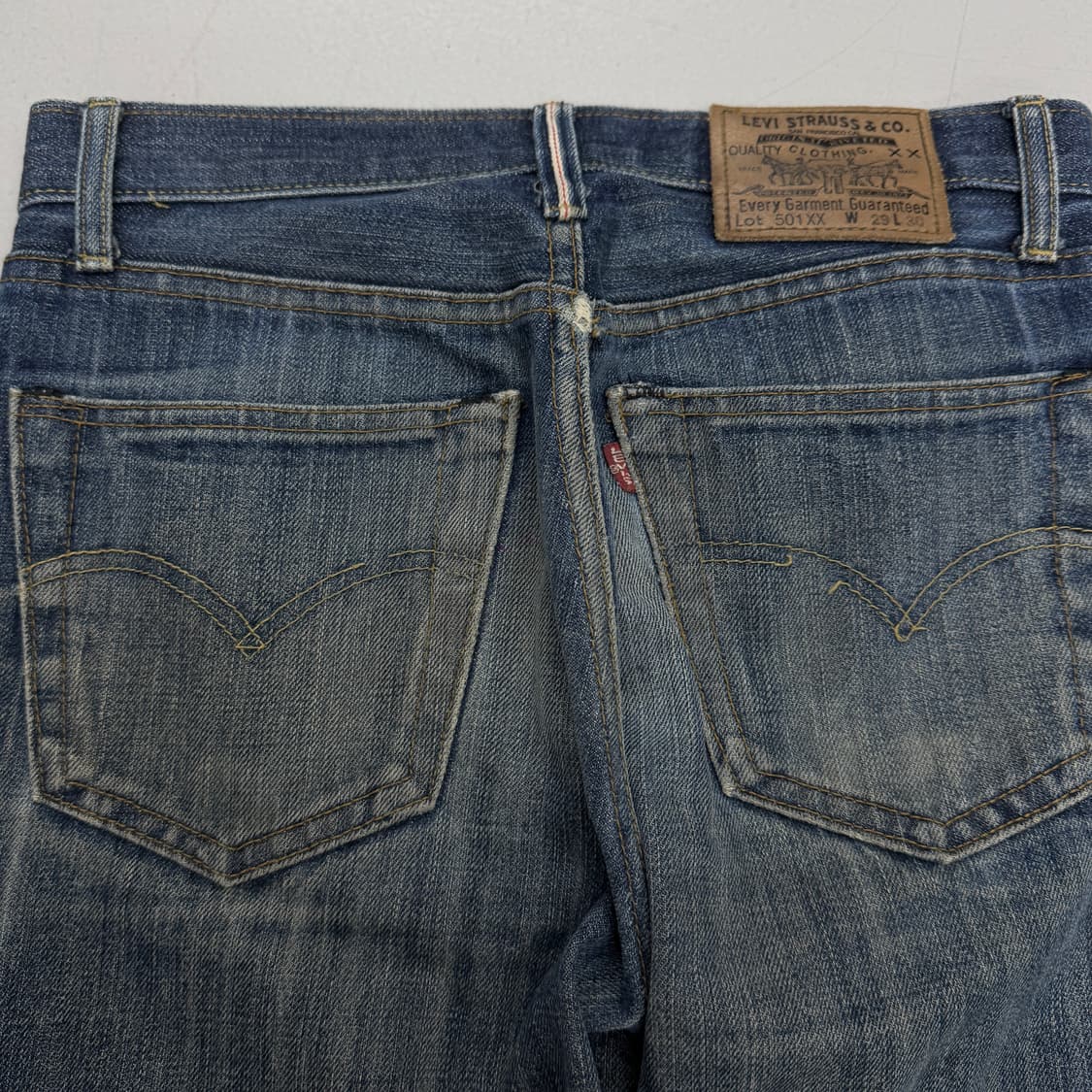 리바이스 90s 501XX 빅E 셀비지 워싱 데님팬츠 상품이미지6