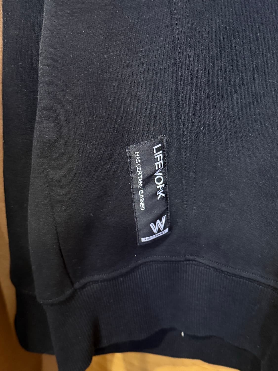 라이프워크 검정 맨투맨 상품이미지4