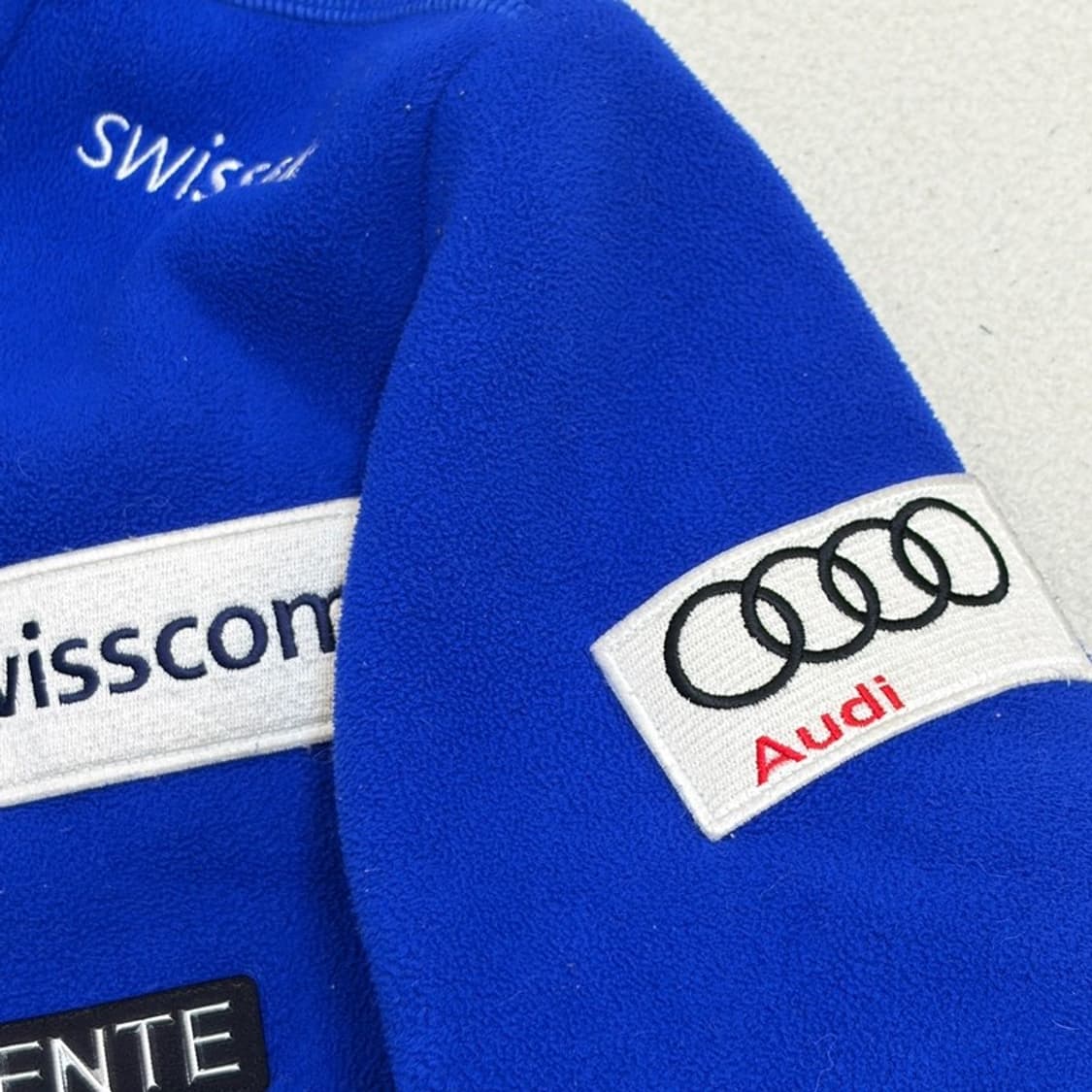 DESCENTE 스위스 스키팀 본딩 플리스 후드 자켓 M 상품이미지4