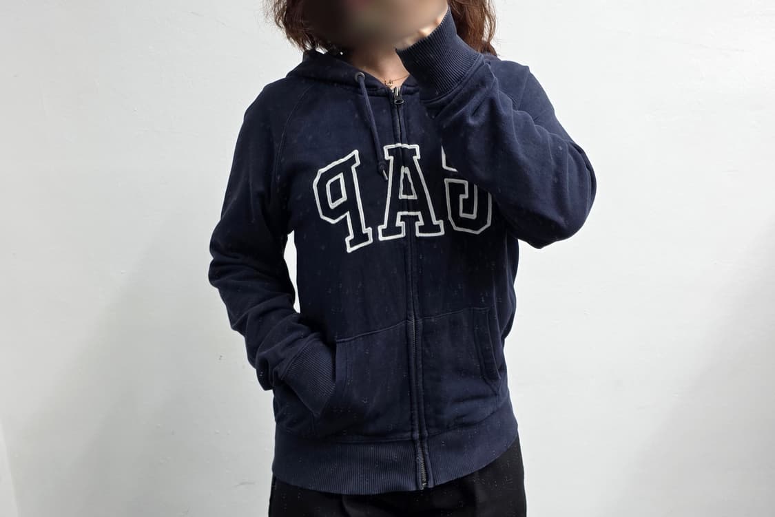 [프립]갭(GAP) 빅로고 후드 집업 네이비 상품이미지1