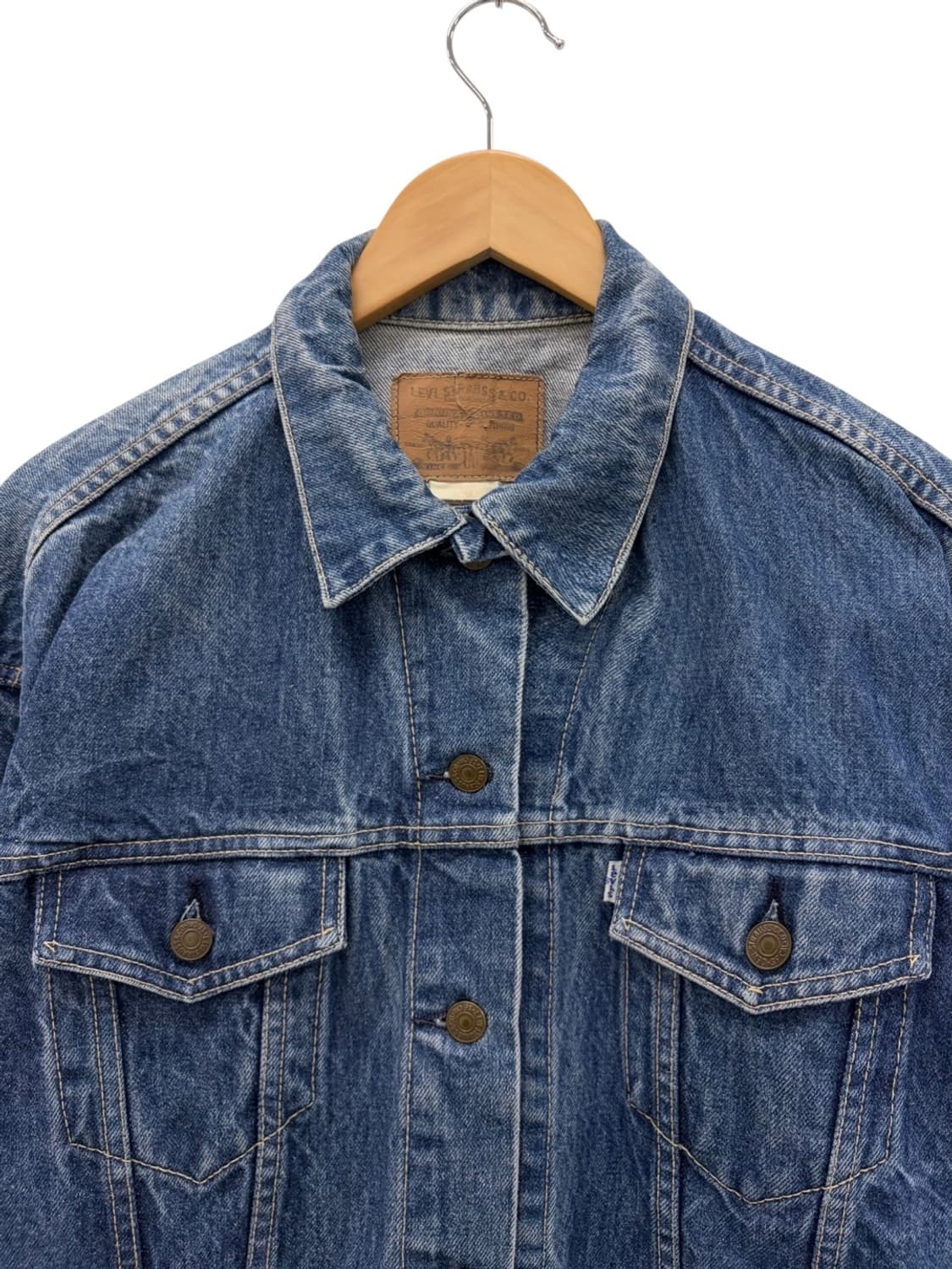 90s 리바이스 674 트러커 화이트블루탭 (L) 상품이미지2