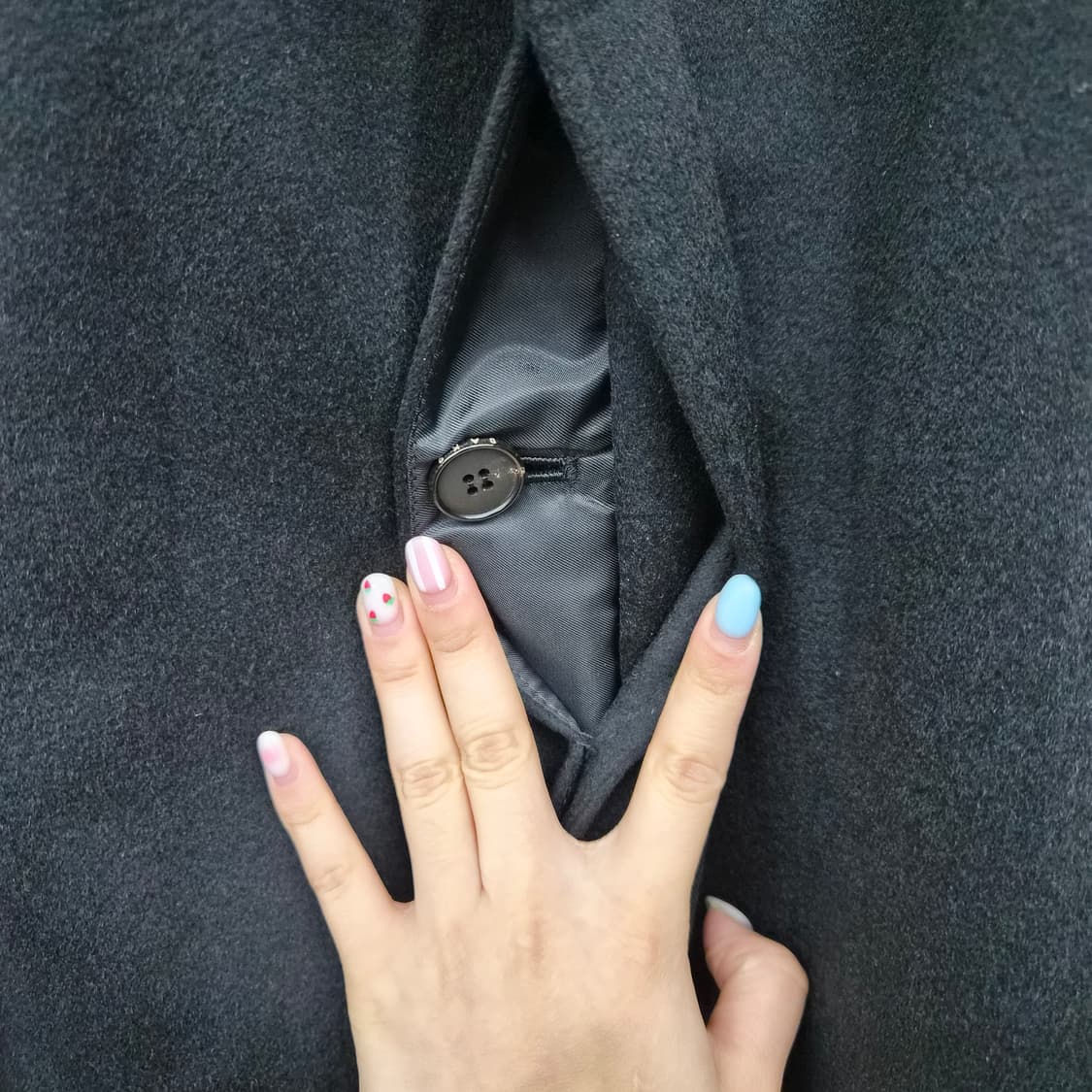 닥스 캐시미어 블랙 코트 남성 M 상품이미지4