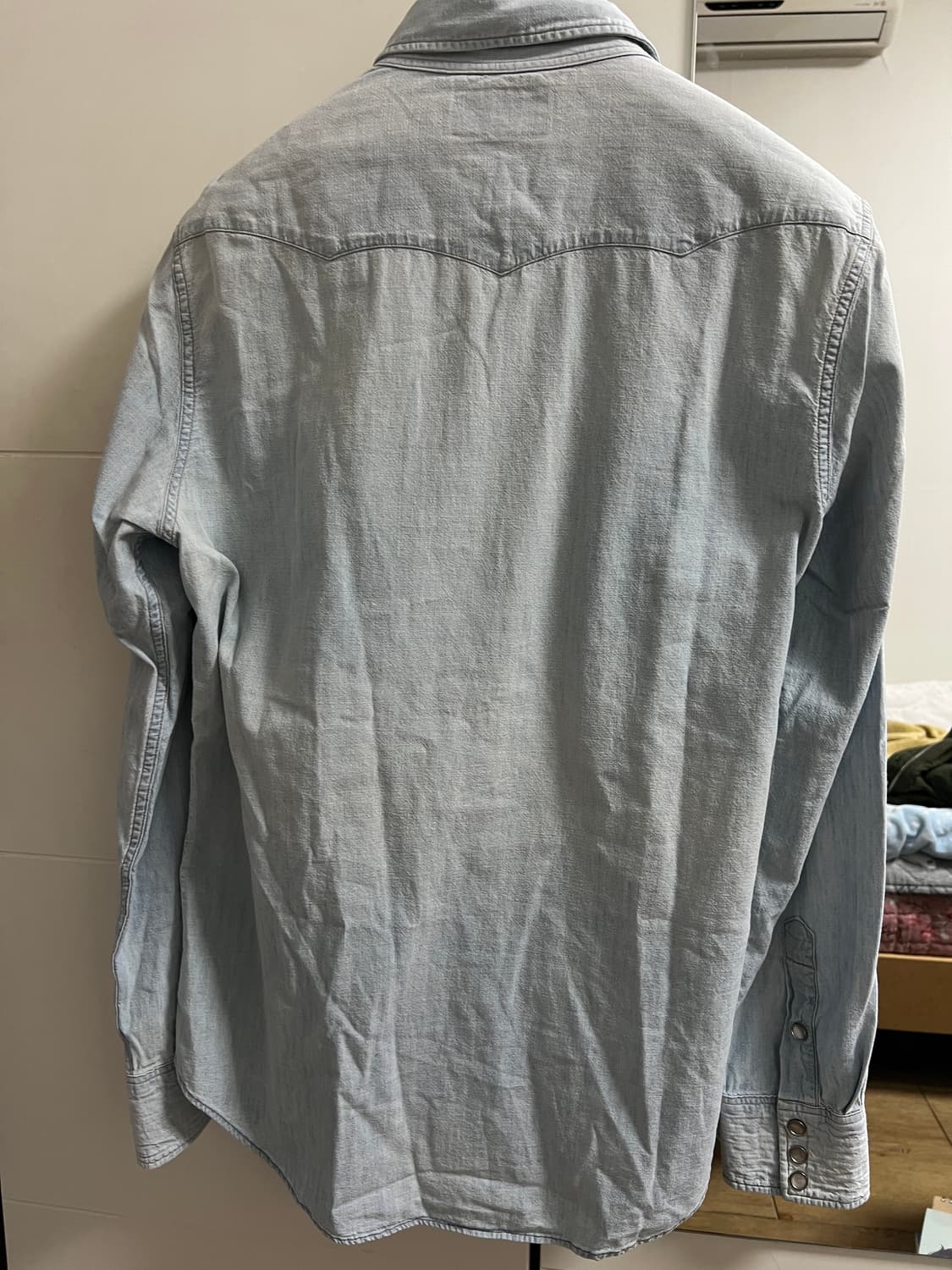 택포30) RRL 더블알엘 샴브레이 웨스턴 셔츠 M 상품이미지6