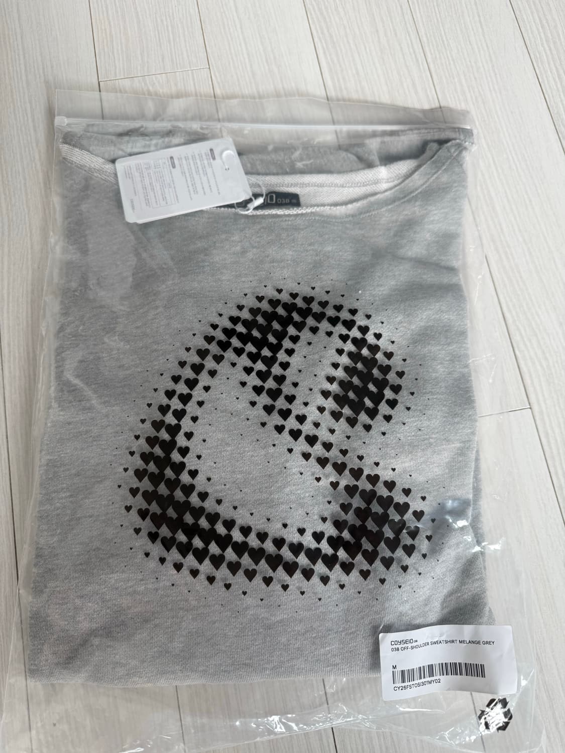 코이세이오 038 오프숄더 스웻 셔츠 상품이미지2