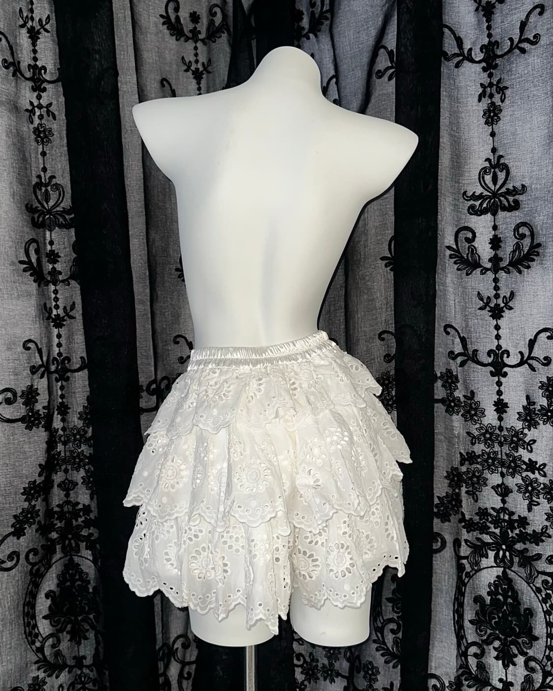 white lace mini skirt 상품이미지3