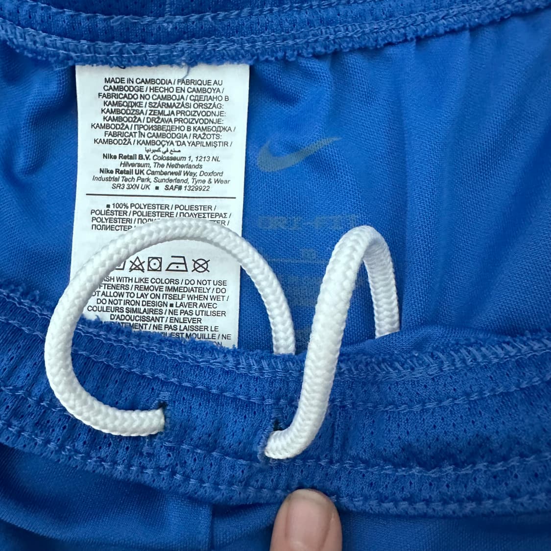 NIKE 나이키 운동복 반바지 블루 34.5인치 상품이미지4
