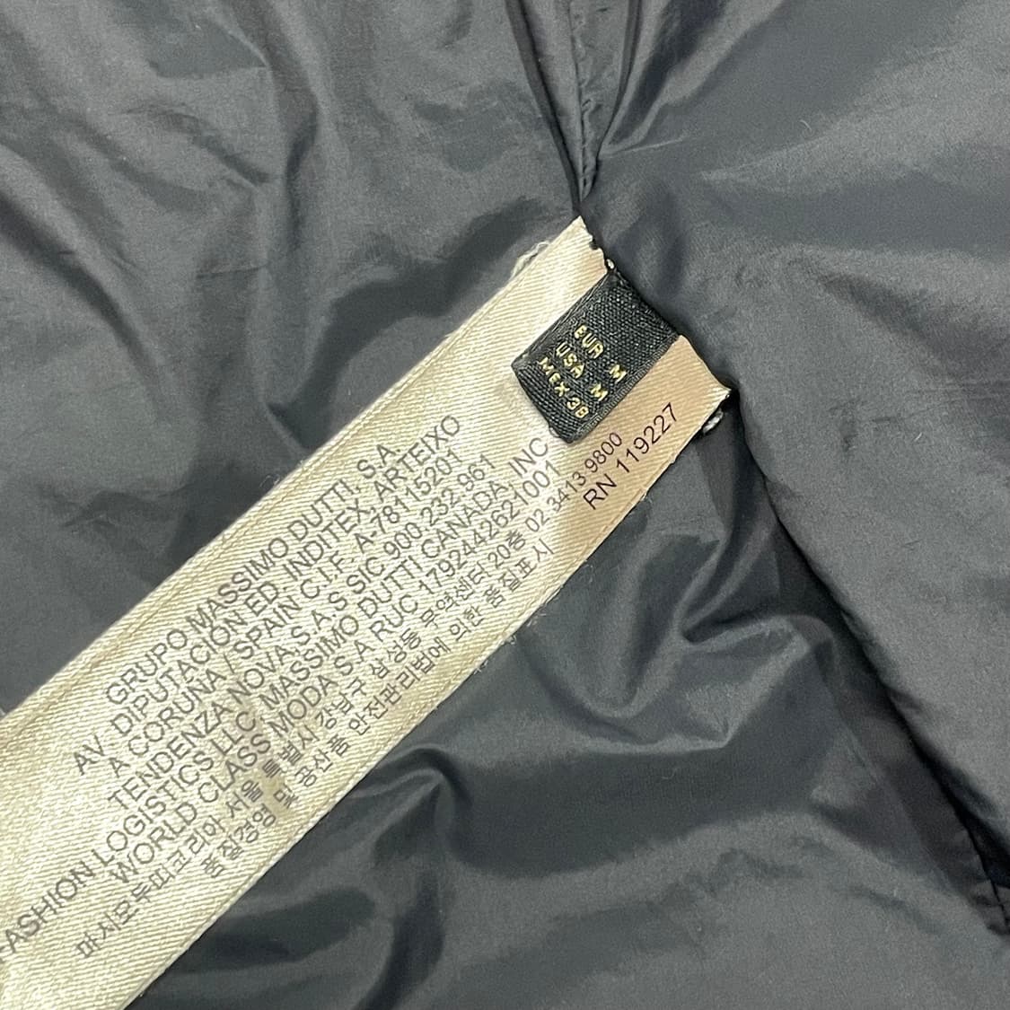 마시모두띠 그레이 정장 롱패딩 남성M 상품이미지3