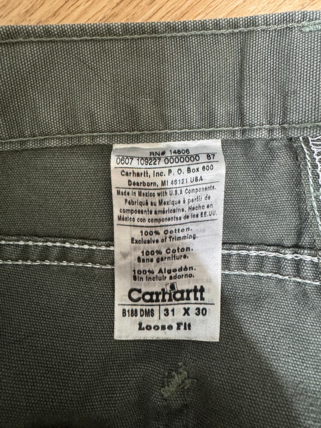 Carhartt Doubleknee B188 DMS 상품이미지6