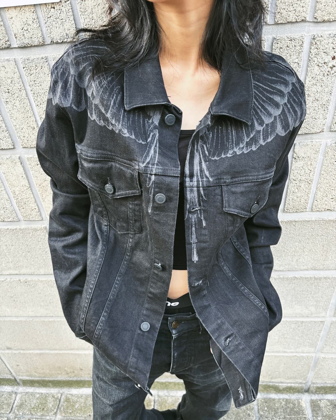 마르셀로불론 데님 아트워크 자켓 상품이미지6