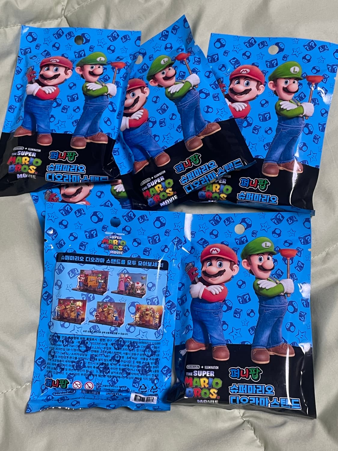 퍼니팝 슈퍼마리오 디오라마 스탠드 미개봉 랜덤 6개 일괄판매 상품이미지1