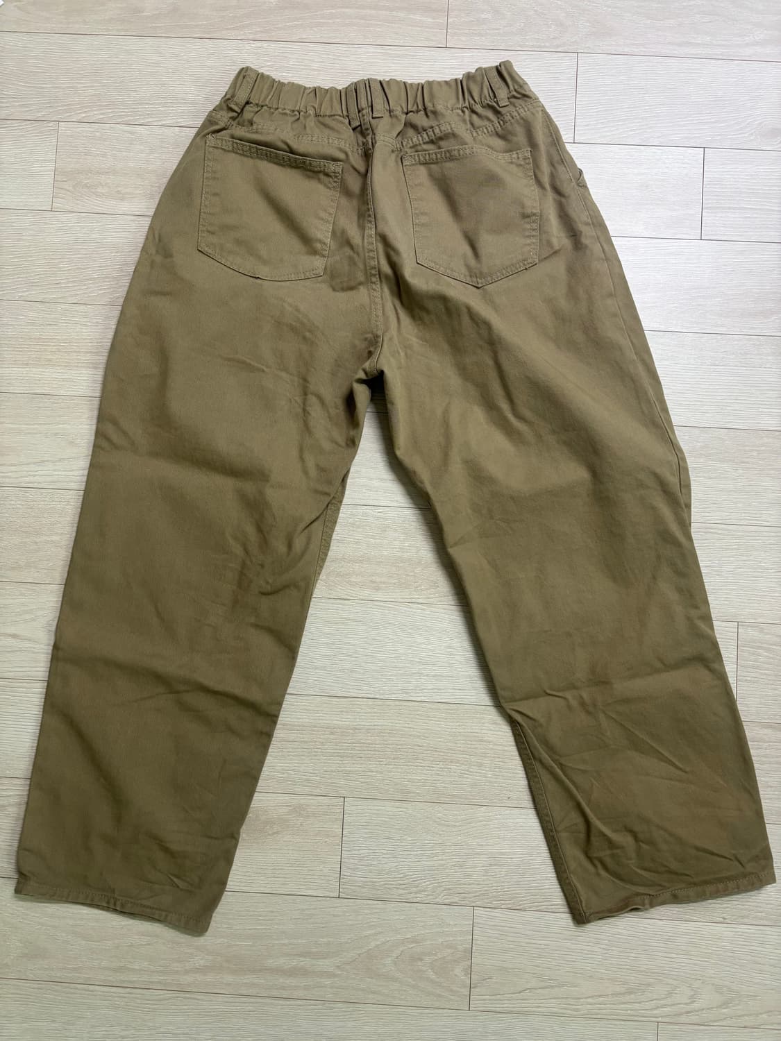 원턱 베이지 코든 팬츠 상품이미지3