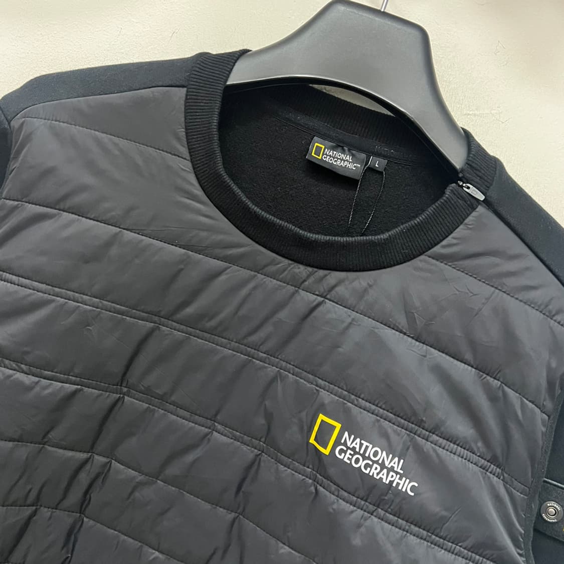 내셔널지오그래픽 경량 패딩 스웻 맨투맨 L 상품이미지3