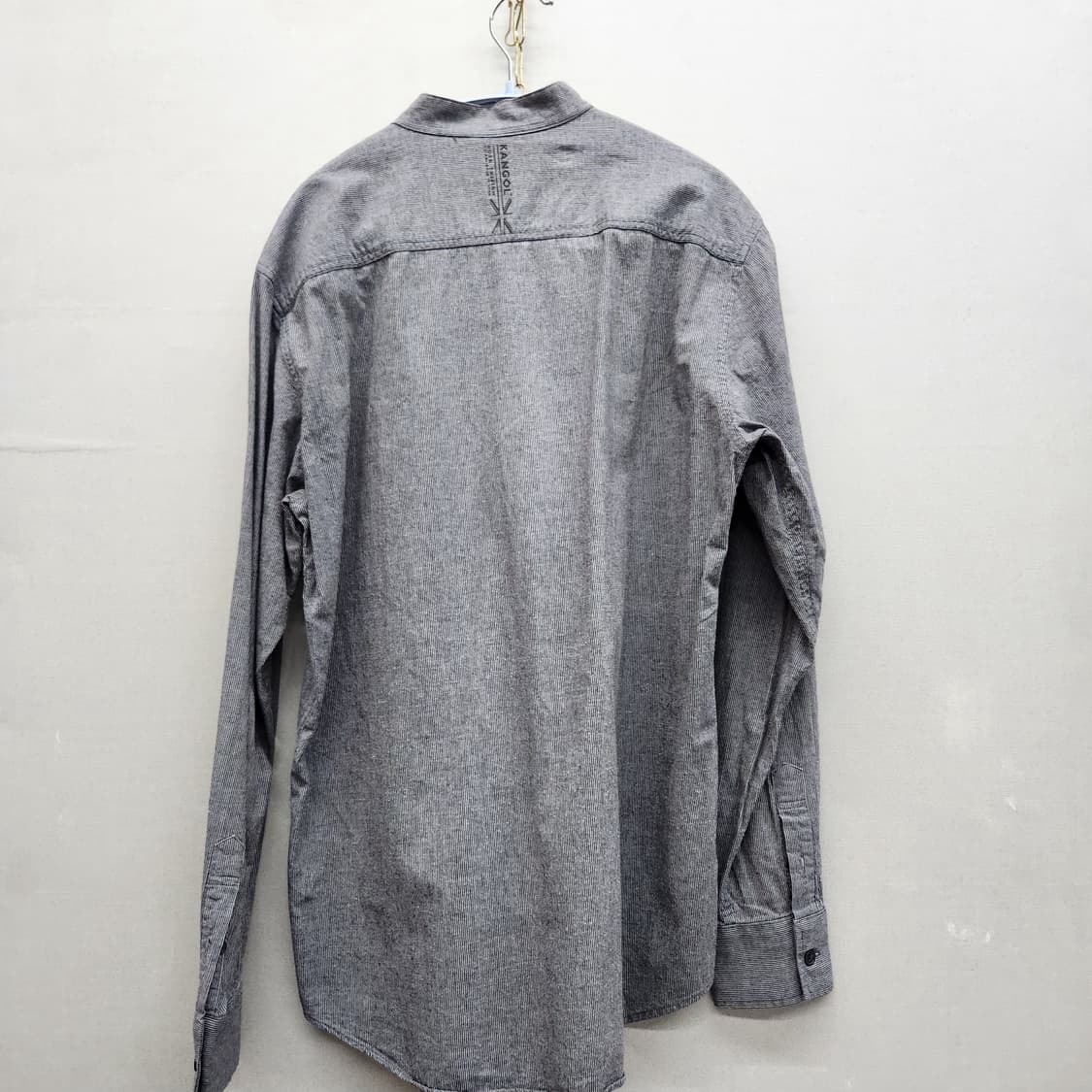 캉골 로고 원포켓 스트라이프 헨리넥 셔츠 L(L) 상품이미지4