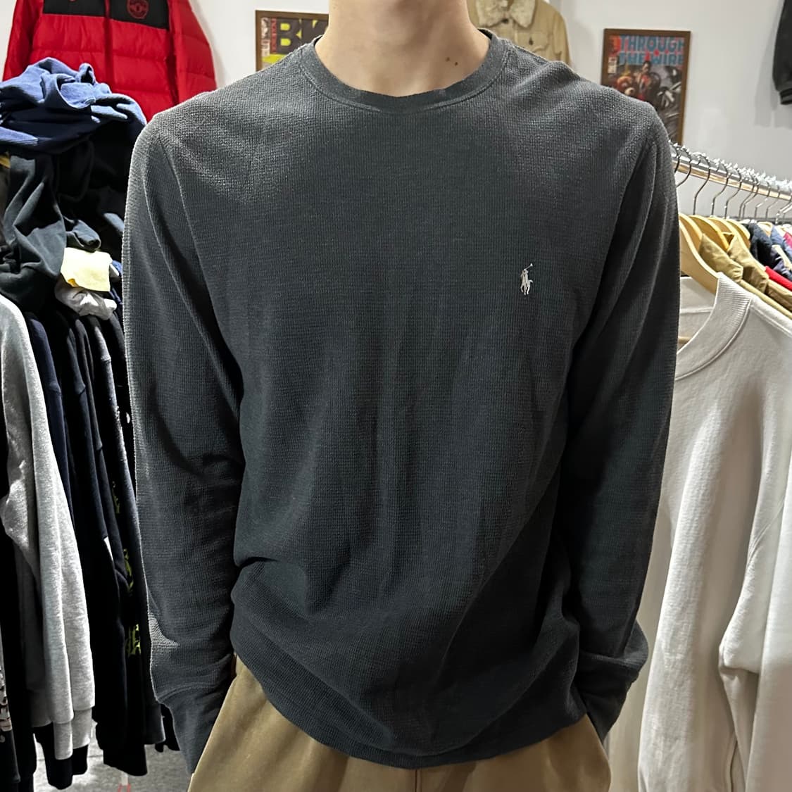 폴로 랄프로렌 그레이 롱슬리브 상품이미지1