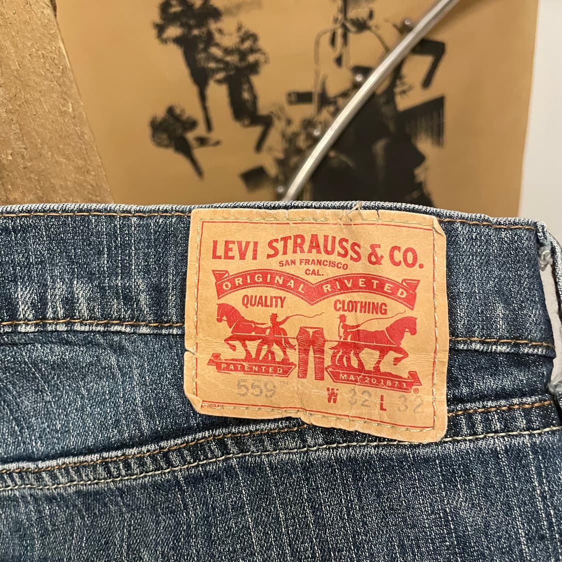 리바이스 559 빈티지 워시드 스트레이트 데님 팬츠 상품이미지8