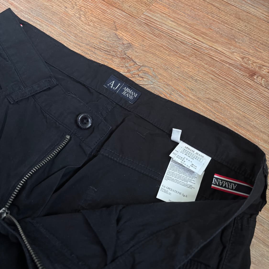 AJ 알마니진 블랙 30 면바지 로라이즈 신세계 수입 정품 상품이미지9