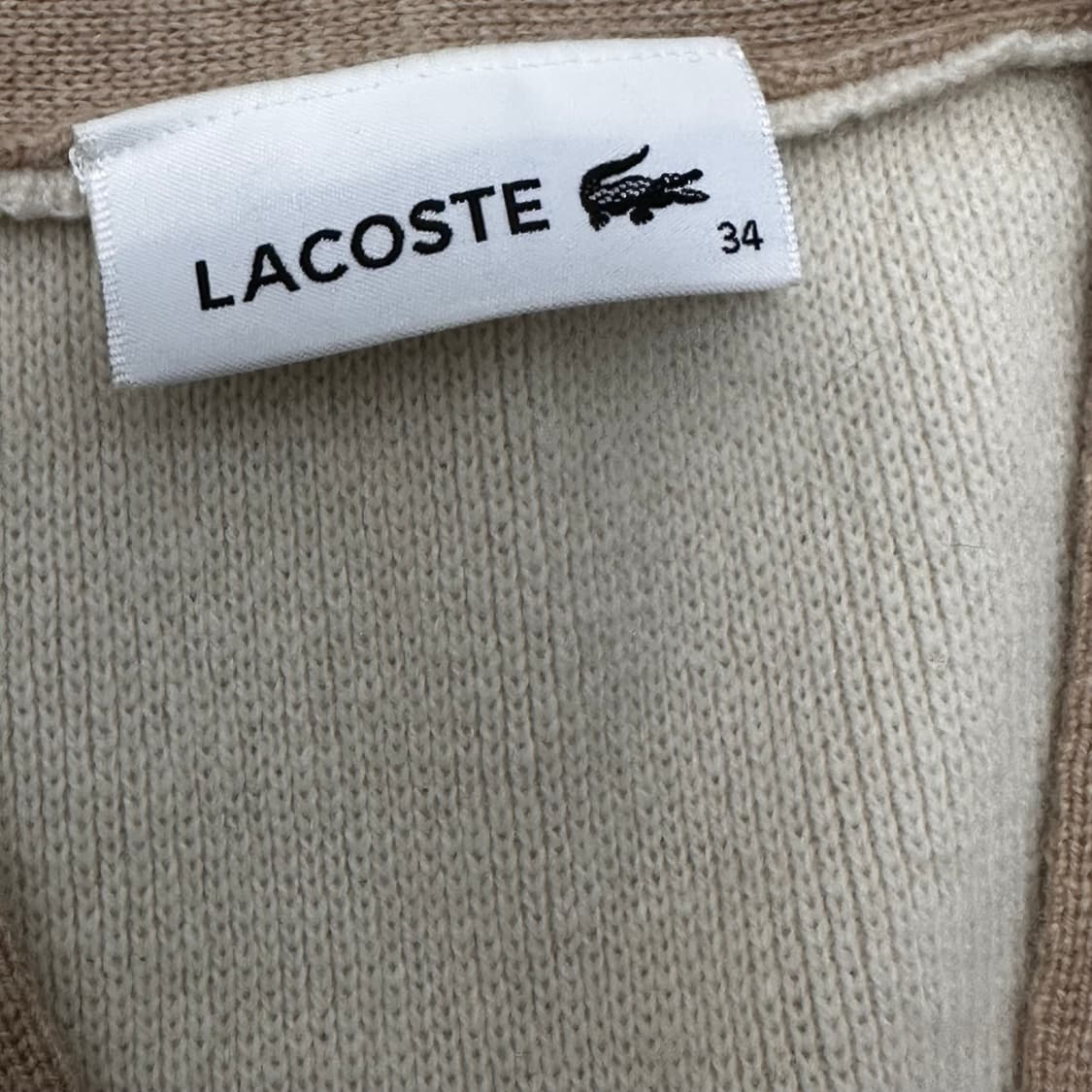 라코스테 여성 가디건 아이보리 90사이즈 상품이미지4