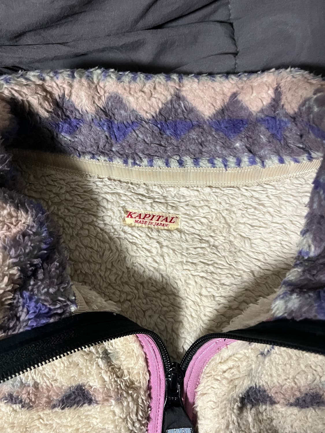 캐피탈 본후리스 집업 퍼플 황금매물 3사이즈 상품이미지3