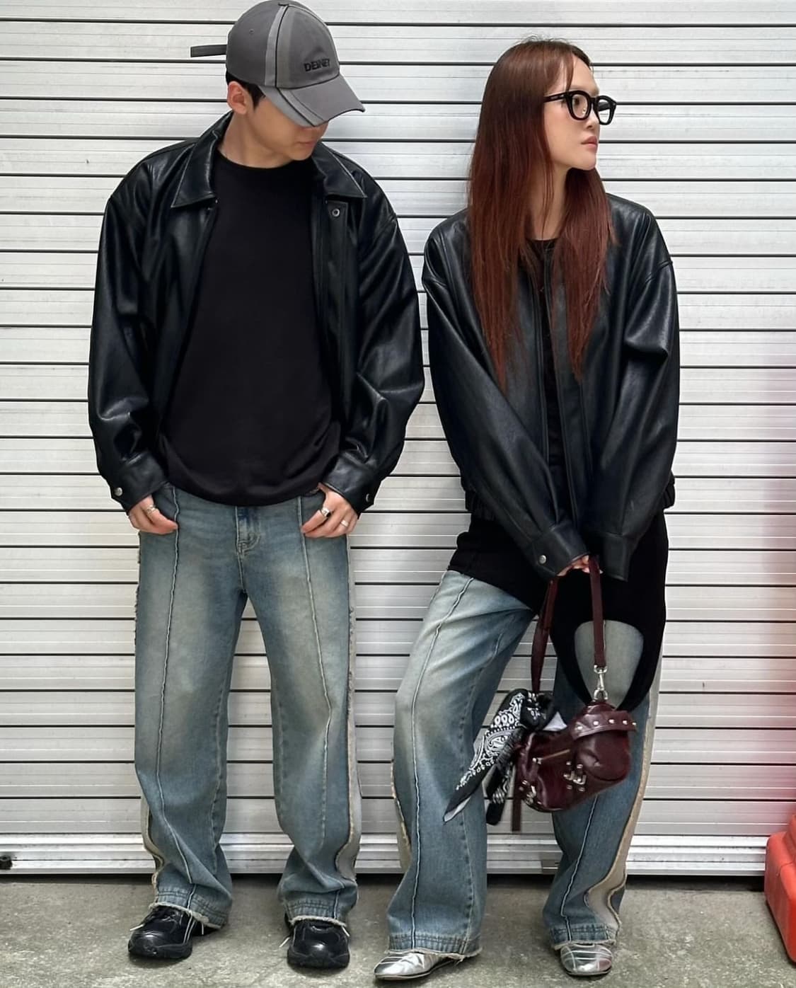 다이닛 ECO-LEATHER BOMBER BANDED JUMPER 상품이미지8